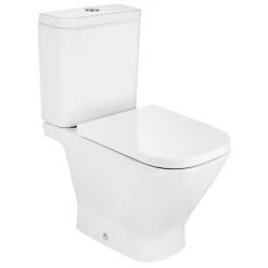 ROCA Pack WC THE GAP S.H. 3/4,5L Alimentation Latérale-abattant Frein Chute -Blanc