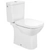 ROCA Pack WC Debba SQUARE S.H, 3/6L Cuvette Rimless Frein Chute - Blanc