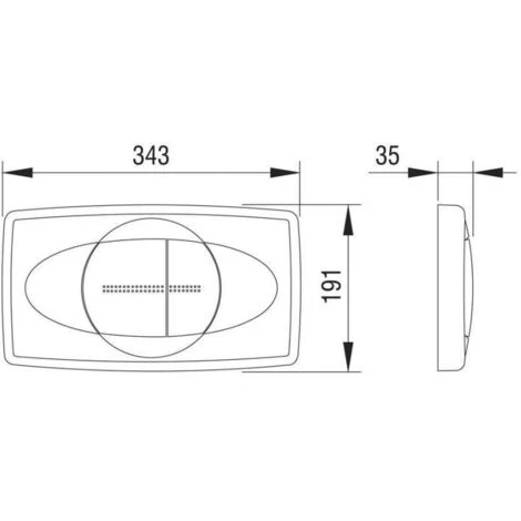 Plaque De Commande Blanche Roca Gala Ancien Modèle Roca 2 Plaque De Commande Blanche Roca Gala Ancien Modèle Roca – Image 2