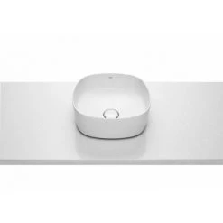 Vasque à Poser Soft En FINECERAMIC® Avec Bonde De Vidage Inspira Soft 37X37 Blanc - ROCA A327502000