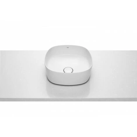 Vasque à Poser Soft En FINECERAMIC® Avec Bonde De Vidage Inspira Soft 37X37 Blanc - ROCA A327502000 1 Vasque à Poser Soft En FINECERAMIC® Avec Bonde De Vidage Inspira Soft 37X37 Blanc - ROCA A327502000
