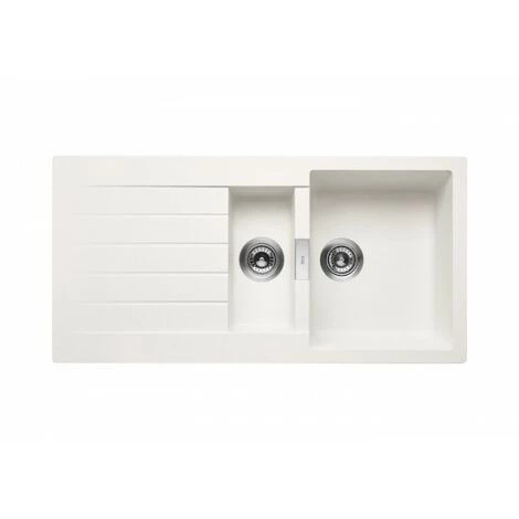 ROCA Oslo Evier Reversible 2 Cuves 1000 Blan - A880170020 2 ROCA Oslo Evier Reversible 2 Cuves 1000 Blan - A880170020 – Image 2