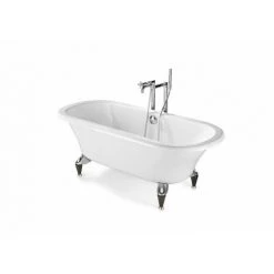 Baignoire Fonte émaillée Ovale Avec Fond Antidérapant Et Extérieur Blanc 1700X850 Blanc Newcast - ROCA A233650007