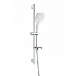 ROCA Plenum Square Kit De Douche Ø140 3F Chrome Blanc - A5B1A10CB0