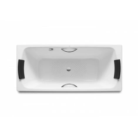 Baignoire Acier émaillée LUN PLUS Blanc 1800X800 Mm Avec Poignées En Métal Chromé - ROCA A221250001 1 Baignoire Acier émaillée LUN PLUS Blanc 1800X800 Mm Avec Poignées En Métal Chromé - ROCA A221250001