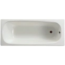 ROCA Baignoire Rectangulaire Avec Pieds Percée 1 Trou Contesa 160x70 Blanc - Blanc