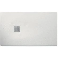 Receveur Extra Plat Roca Terran 100x80 Anti-dérapant - à Poser - Blanc