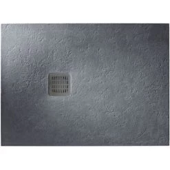 Receveur Extra Plat Roca Terran 140x80 Anti-dérapant Gris Ardoise - à Poser - Gris Ardoise