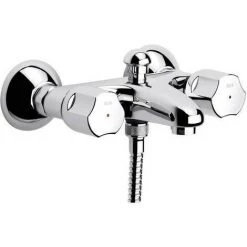 ROCA Mélangeur Bain/douche Mural Niagara Plus Chromé - Chromé