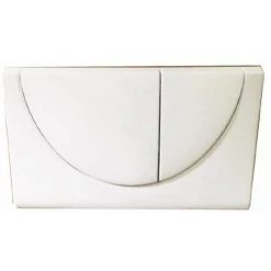 Plaque De Commande Blanche 3 Et 6 Litres, V1 Roca