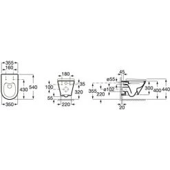 Roca Pack Bâti-support ROCA ACTIVE + WC GAP ROUND Sans Bride + Abattant Softclose + Plaque Chromé Mat (RocaActiveTheGap-2) -Roca Soldes Magasin 21976293 5