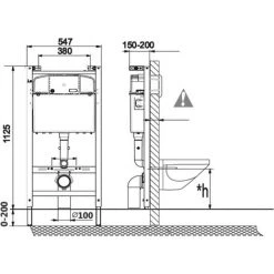 Roca Pack Bâti-support ROCA ACTIVE + WC Sans Bride Idevit Havana + Abattant Ultra Fin + Plaque Chrome Mat (RocaActiveHavana-2) -Roca Soldes Magasin 23084446 5