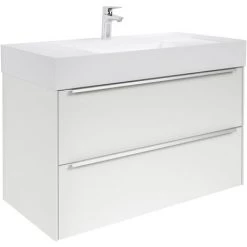 Meuble Unik INSPIRA Roca 1000mm Et Lavabo - Blanc Brillant