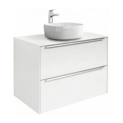 Meuble INSPIRA 800mm Pour Vasque à Poser INSPIRA - Blanc Brillant - Roca