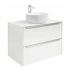 Meuble INSPIRA 800mm Pour Vasque à Poser INSPIRA - Blanc Brillant - Roca -Roca Soldes Magasin 29063728 3