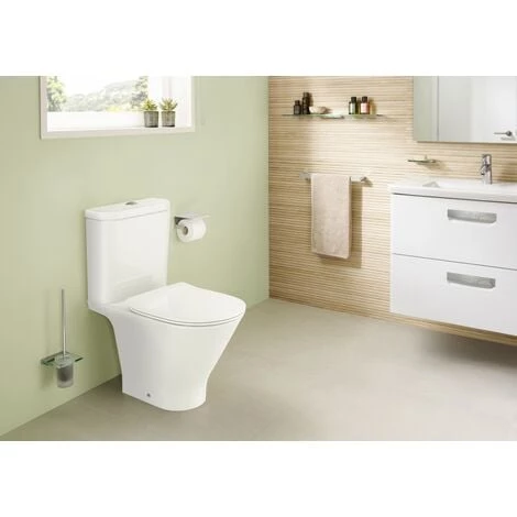 Pack WC The Gap Round - Cuvette Au Sol Dual Rimless Avec Réservoir Attenant - Roca 5 Pack WC The Gap Round - Cuvette Au Sol Dual Rimless Avec Réservoir Attenant - Roca – Image 5