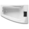 Baignoire D'angle Droite Hydromassante HALL TOTAL 1500 X 1000mm BLANC Roca