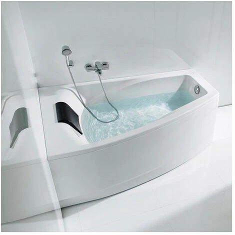 Baignoire D'angle Gauche Hydromassante HALL TOTAL 1500 X 1000mm BLANC - Roca 2 Baignoire D'angle Gauche Hydromassante HALL TOTAL 1500 X 1000mm BLANC - Roca – Image 2