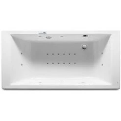 Baignoire Rectangulaire Hydromassage VYTHOS Total 1700 X 700 Mm BLANC - Roca