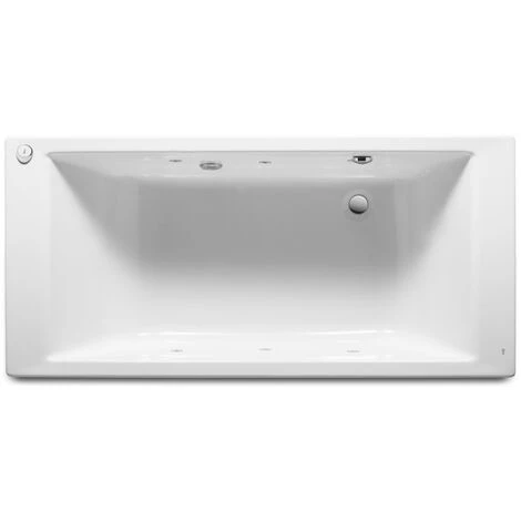 Baignoire Rectangulaire Hydromassante VYTHOS Tonic 1800 X 900 Mm BLANC - Roca 1 Baignoire Rectangulaire Hydromassante VYTHOS Tonic 1800 X 900 Mm BLANC - Roca