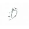 Superinox Mat Porte-Serviette Anneau - ROCA A817309002