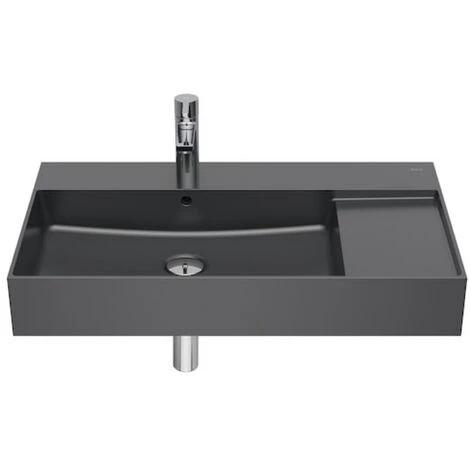 Roca Inspira Lavabo En Fineceramic Avec Trop-plein Et Tablette 49x80cm, Autoportant Ou à Poser, Onyx (A32752B640) 1 Roca Inspira Lavabo En Fineceramic Avec Trop-plein Et Tablette 49x80cm, Autoportant Ou à Poser, Onyx (A32752B640)