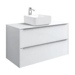 Meuble INSPIRA 1000 Mm Pour Vasque à Poser INSPIRA - Blanc Brillant - Roca