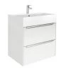 Meuble Unik INSPIRA 600mm Et Lavabo - Blanc Brillant - Roca