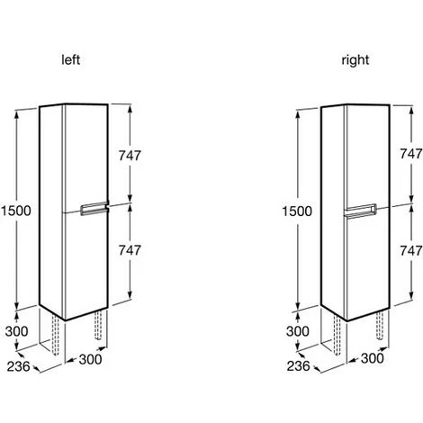 Colonne VICTORIA-N - 1500 X 300 Mm - Réversible - Wengé Texturé - Roca 2 Colonne VICTORIA-N - 1500 X 300 Mm - Réversible - Wengé Texturé - Roca – Image 2