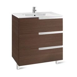 Meuble Unik VICTORIA-N Family 700 - Meuble + Lavabo - Wengé Texturé - Roca