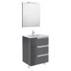 Pack Unik VICTORIA-N Family 700 + Miroir + Applique - Gris Anthracite - Roca
