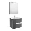 Pack Unik VICTORIA-N 600 + Miroir + Applique - Gris Anthracite - Roca