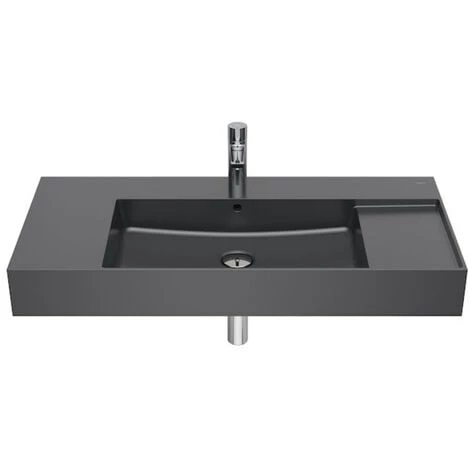 Roca Inspira Lavabo En Fineceramic Avec Trop-plein Et 2 Tablettes, 49x100cm, Autoportant Ou à Poser, Onyx (A32752A640) 1 Roca Inspira Lavabo En Fineceramic Avec Trop-plein Et 2 Tablettes, 49x100cm, Autoportant Ou à Poser, Onyx (A32752A640)