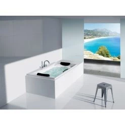 Baignoire Rectangulaire 2 Places BeCool Roca 1800 X 900mm - Blanc - Roca 5 Baignoire Rectangulaire 2 Places BeCool Roca 1800 X 900mm - Blanc - Roca -Roca Soldes Magasin 511802 3