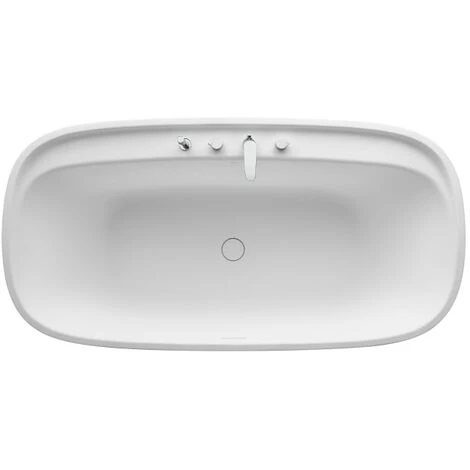 Baignoire BEYOND En Surfex (Solid Surface) Percée 4 Trous Pour La Robinetterie Avec Vidage Et Siphon - 1800 X 900 Mm - 290 L - En Résine - Roca 3 Baignoire BEYOND En Surfex (Solid Surface) Percée 4 Trous Pour La Robinetterie Avec Vidage Et Siphon - 1800 X 900 Mm - 290 L - En Résine - Roca – Image 3