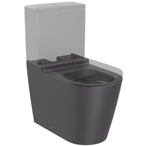 Roca Inspira Wc à Poser, Cuvette Sans Bride évacuation Universelle, Onyx (A342526640) 1 Roca Inspira Wc à Poser, Cuvette Sans Bride évacuation Universelle, Onyx (A342526640)