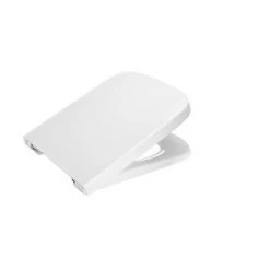 Asiento Con Tapa Lacado Bisagras Extraíble Blanco - ROCA