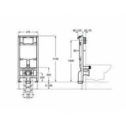 Duplo WC One System Avec Réservoir De Toilette Suspendu Duplo - ROCA 5 Duplo WC One System Avec Réservoir De Toilette Suspendu Duplo - ROCA -Roca Soldes Magasin 54938929 3