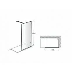 Mistral Paroi Df Maxiclean 2000X1400X8Mm - ROCA AM25714012M