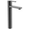 Mitigeur Lavabo Haut NAIA Sans Tirette Avec Flexible - Titanium Black Brossé - Roca - A5A3B96NM0