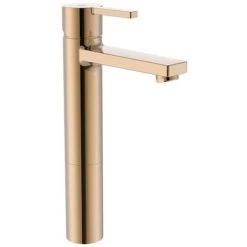 Mitigeur Lavabo Haut NAIA Sans Tirette Avec Flexible - Rosa Gold - Roca - A5A3B96RG0