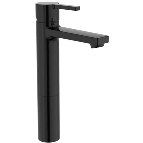 ROCA Mitigeur Lavabo Haut NAIA Sans Tirette Avec Flexible - Titanium Black - A5A3B96CN0 1 ROCA Mitigeur Lavabo Haut NAIA Sans Tirette Avec Flexible - Titanium Black - A5A3B96CN0