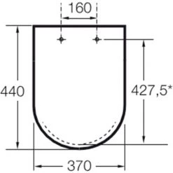 Pack WC Sans Bride CARMEN évacuation Duale Avec Abattant Frein De Chute - Noir - Roca -Roca Soldes Magasin 66812615 4