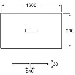 ROCA Receveur De Douche En Résine HELIOS - 1600x900x30mm - Noir Décapé 3 ROCA Receveur De Douche En Résine HELIOS - 1600x900x30mm - Noir Décapé -Roca Soldes Magasin 7842665 2